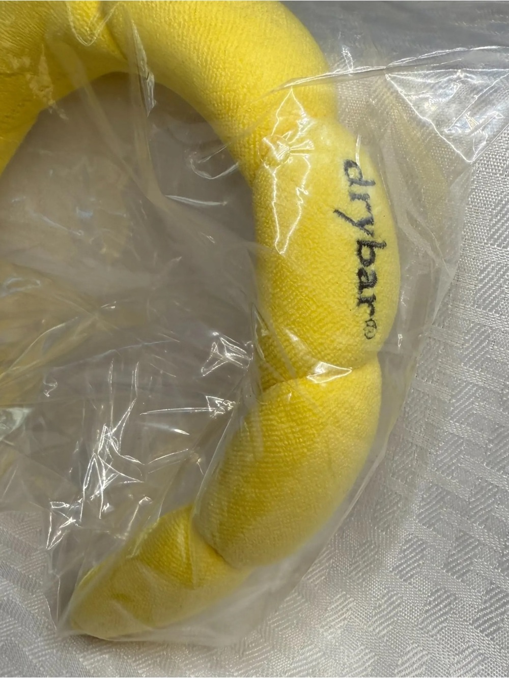 🔥 2/20: Drybar Yellow Plush Padded Headband with Logo